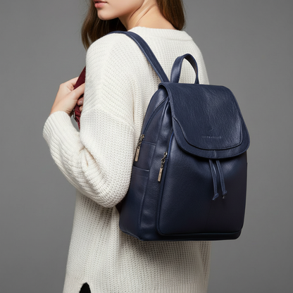 Vintage Leather Backpack | Stylish Travel Backpack for Women