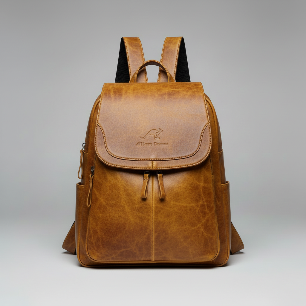 Vintage Leather Backpack | Stylish Travel Backpack for Women
