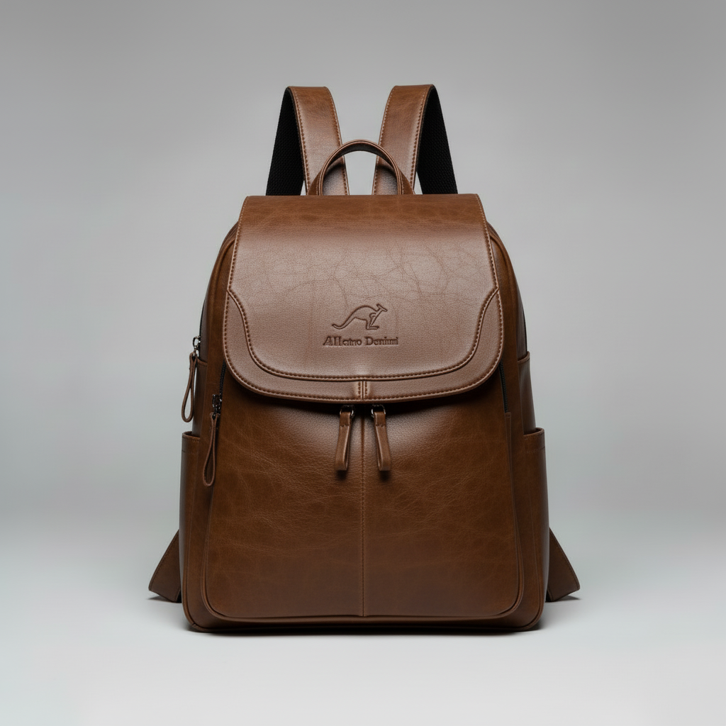 Vintage Leather Backpack | Stylish Travel Backpack for Women