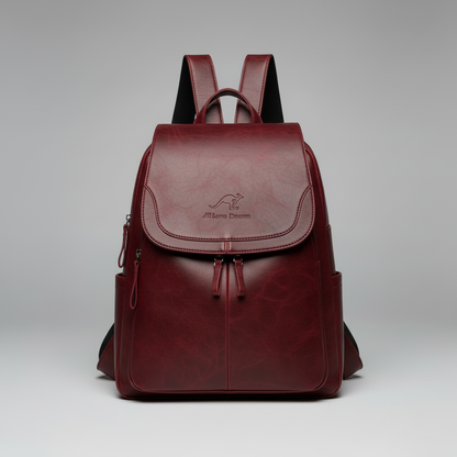 Vintage Leather Backpack | Stylish Travel Backpack for Women