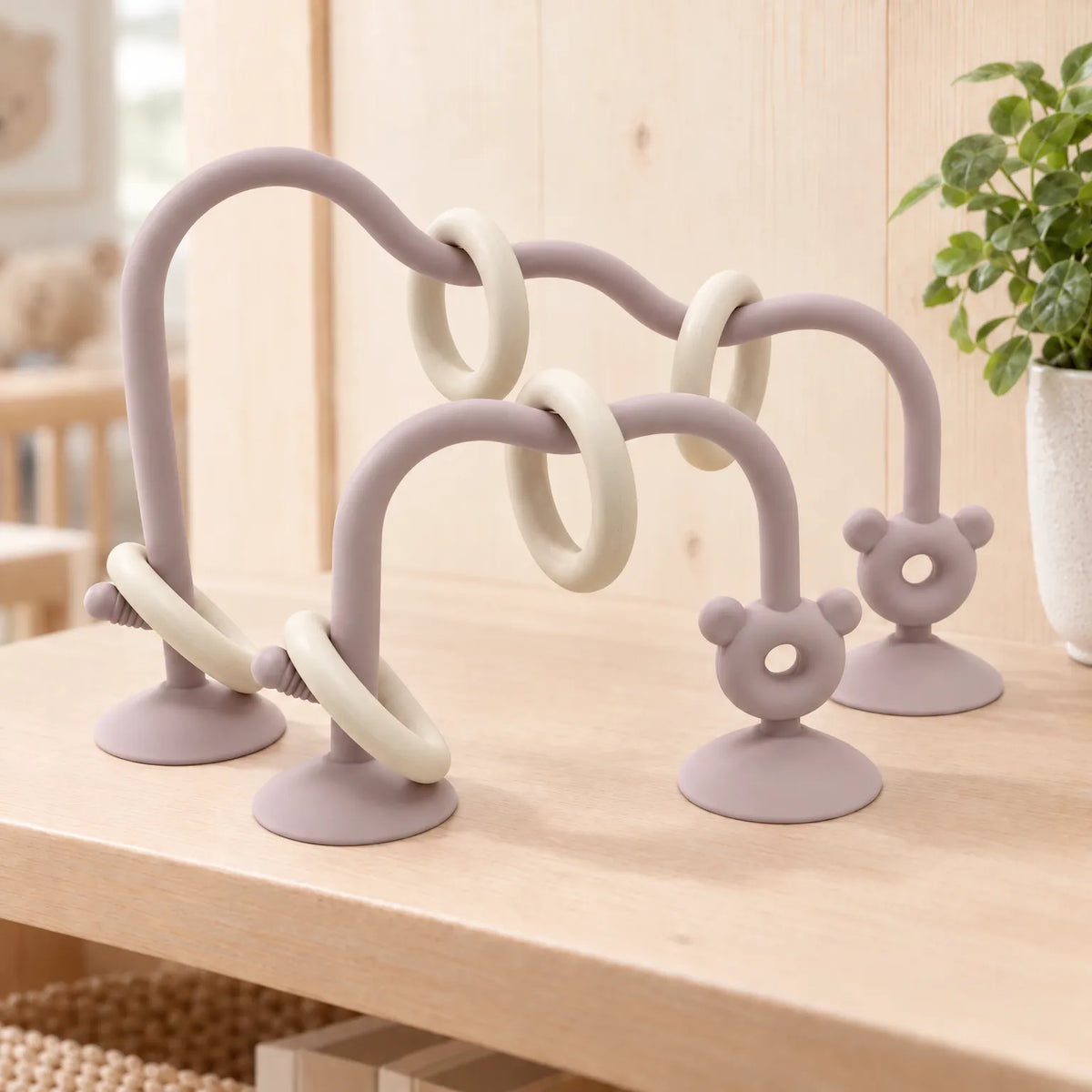 Suction Base Winding Bead Toy