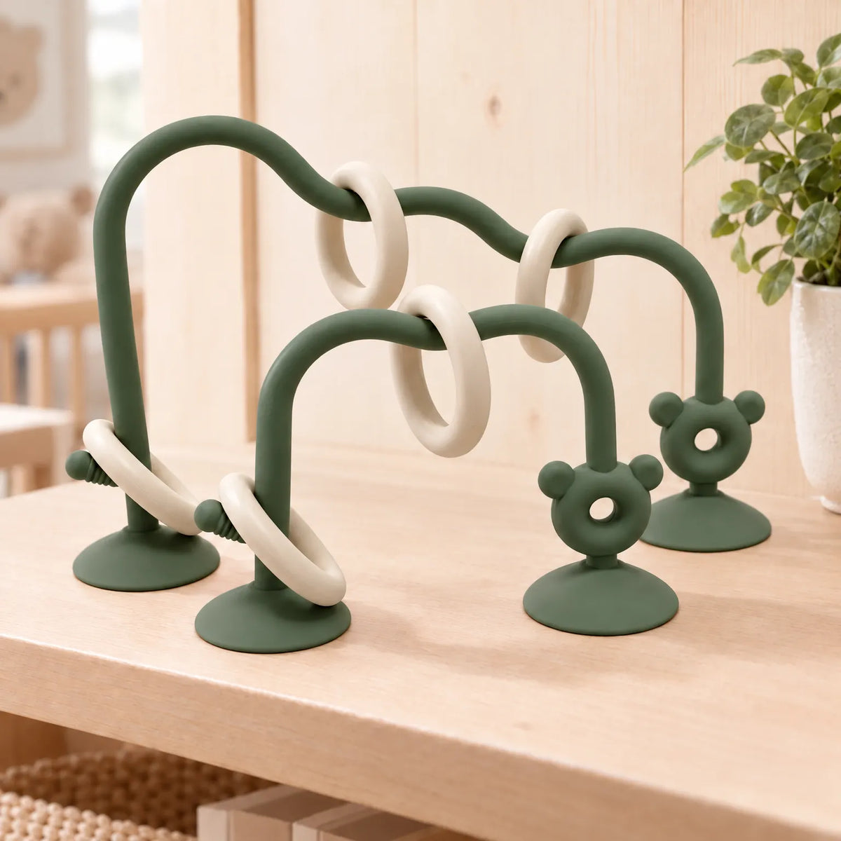 Suction Base Winding Bead Toy