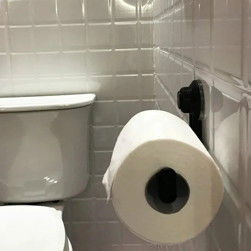 Suction Cup Toilet Paper Holder for Drill-Free Mounting
