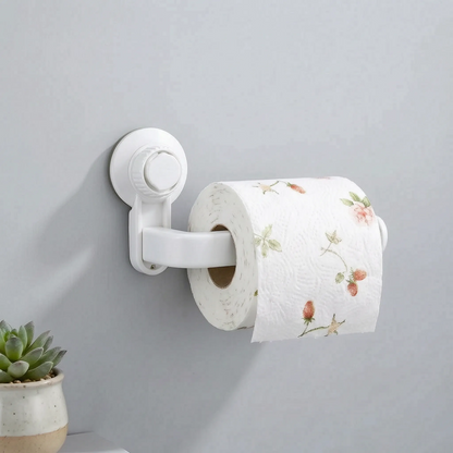 Suction Cup Toilet Paper Holder for Drill-Free Mounting