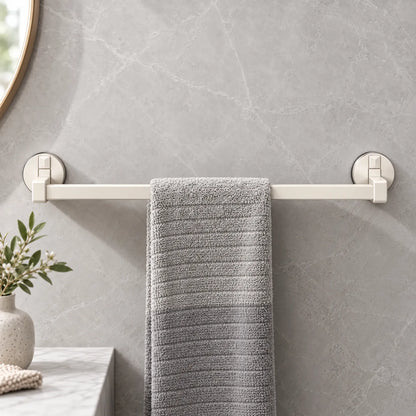 Suction Cup Towel Bar with Double Bar Design and Drill Free Mounting