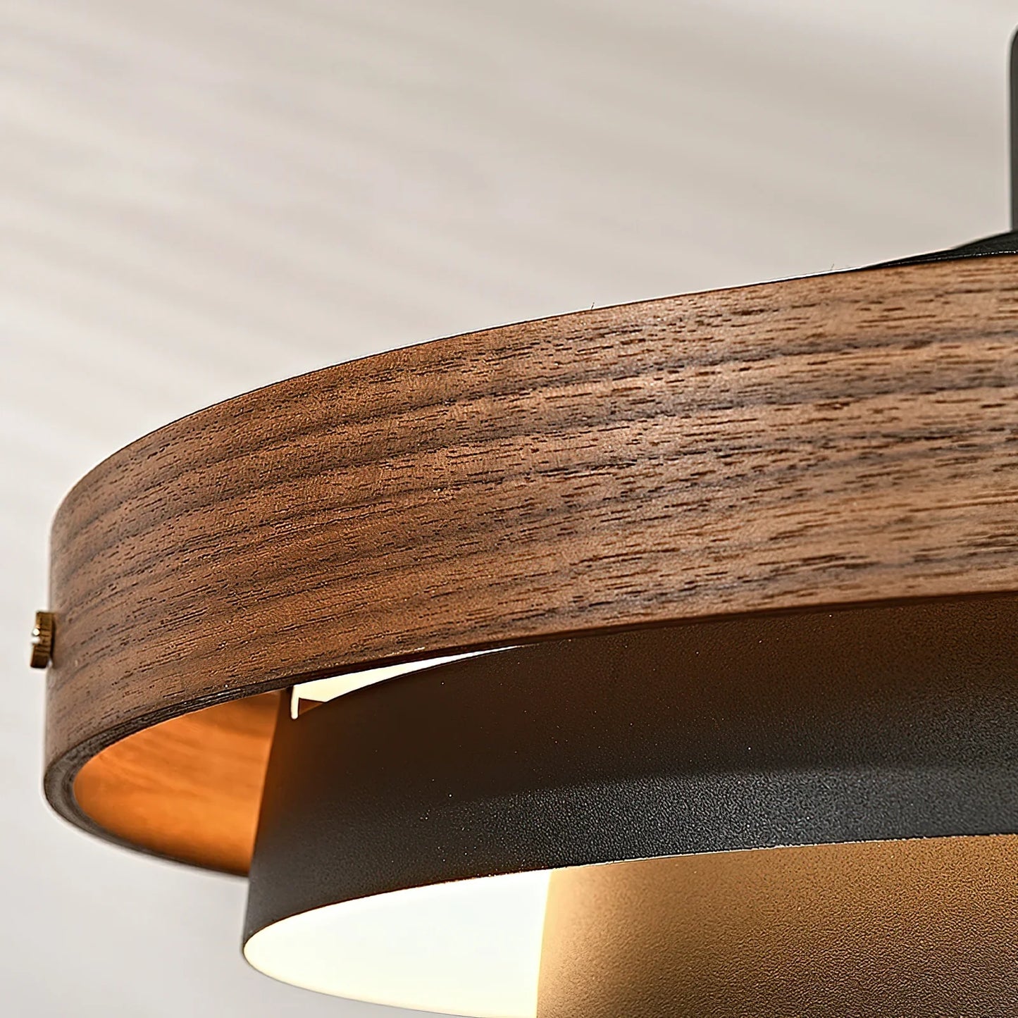 Swing Arm Pendant Light Wood Metal Industrial Design | Zylaris