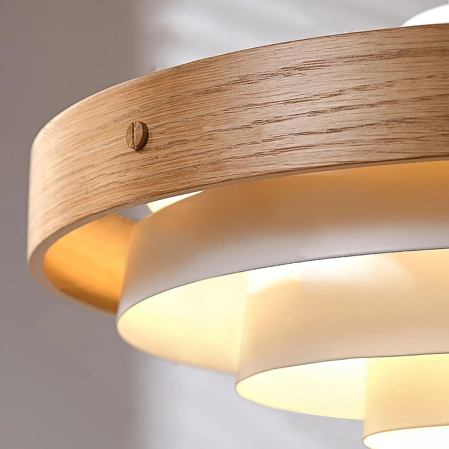 Swing Arm Pendant Light Wood Metal Industrial Design | Zylaris