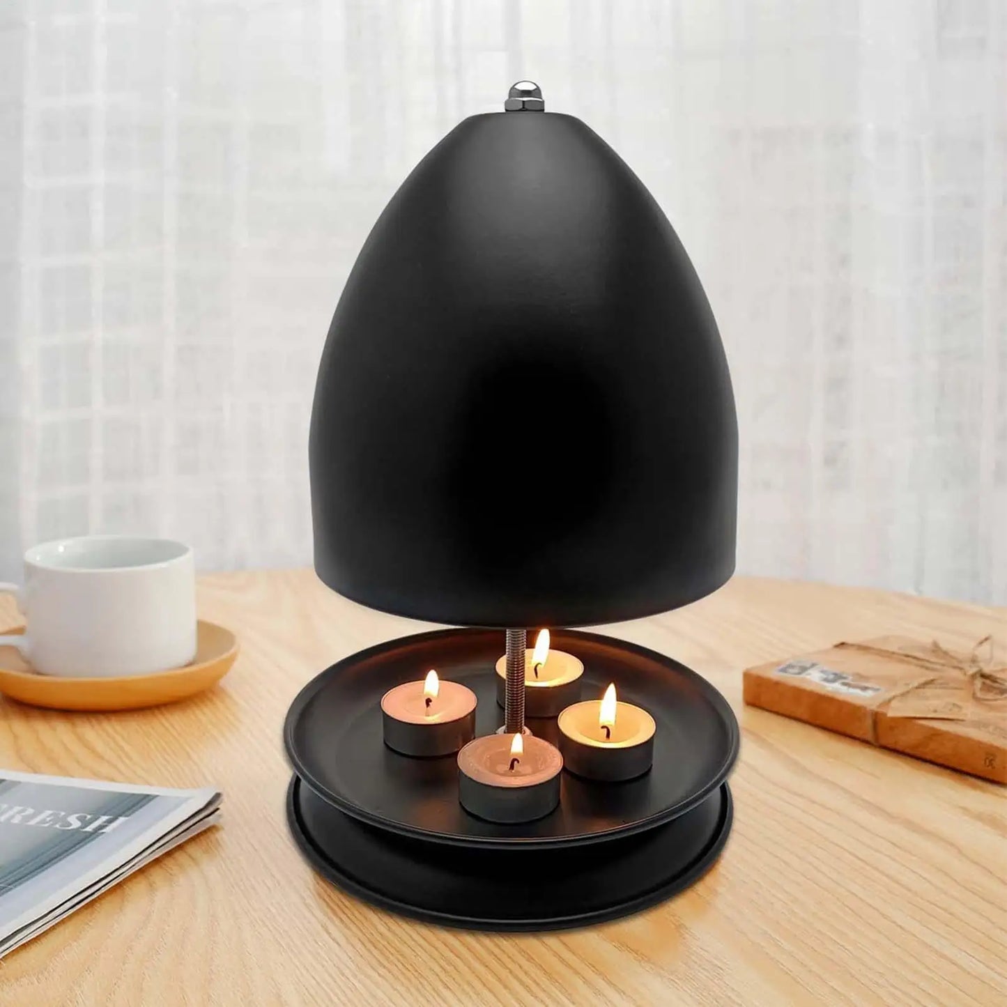 Tea Light Candle Heater – Metal Dome Tabletop Heater