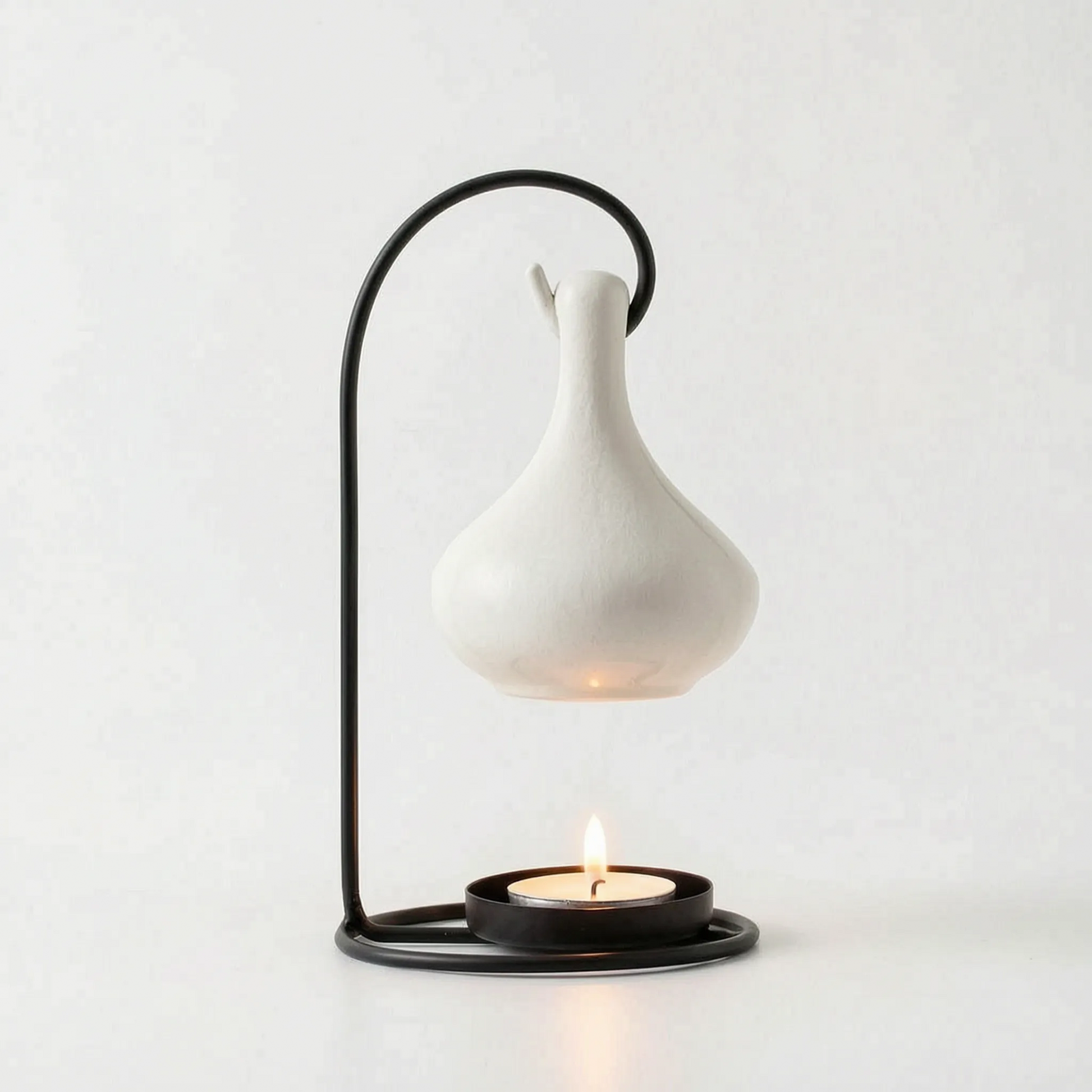 Tealight Essential Oil Burner with Hanging Ceramic Bowl