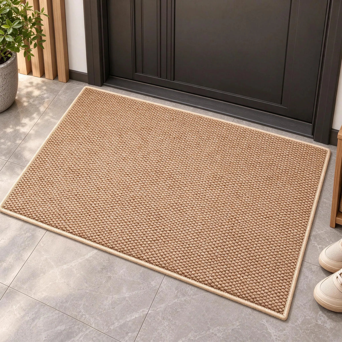 Textured Entryway Floor Mat Rug