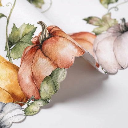 Thanksgiving Tablecloth with Fall Pumpkin Print