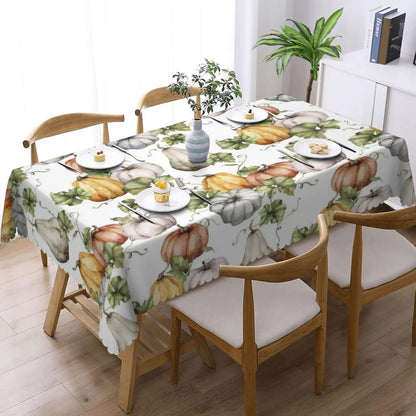 Thanksgiving Tablecloth with Fall Pumpkin Print