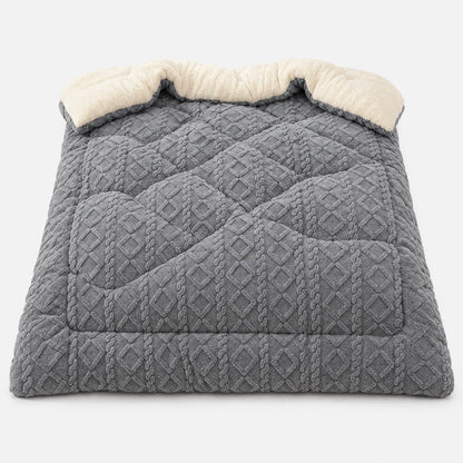 Thick Fleece Winter Comforter with Plush Dual Sided Design