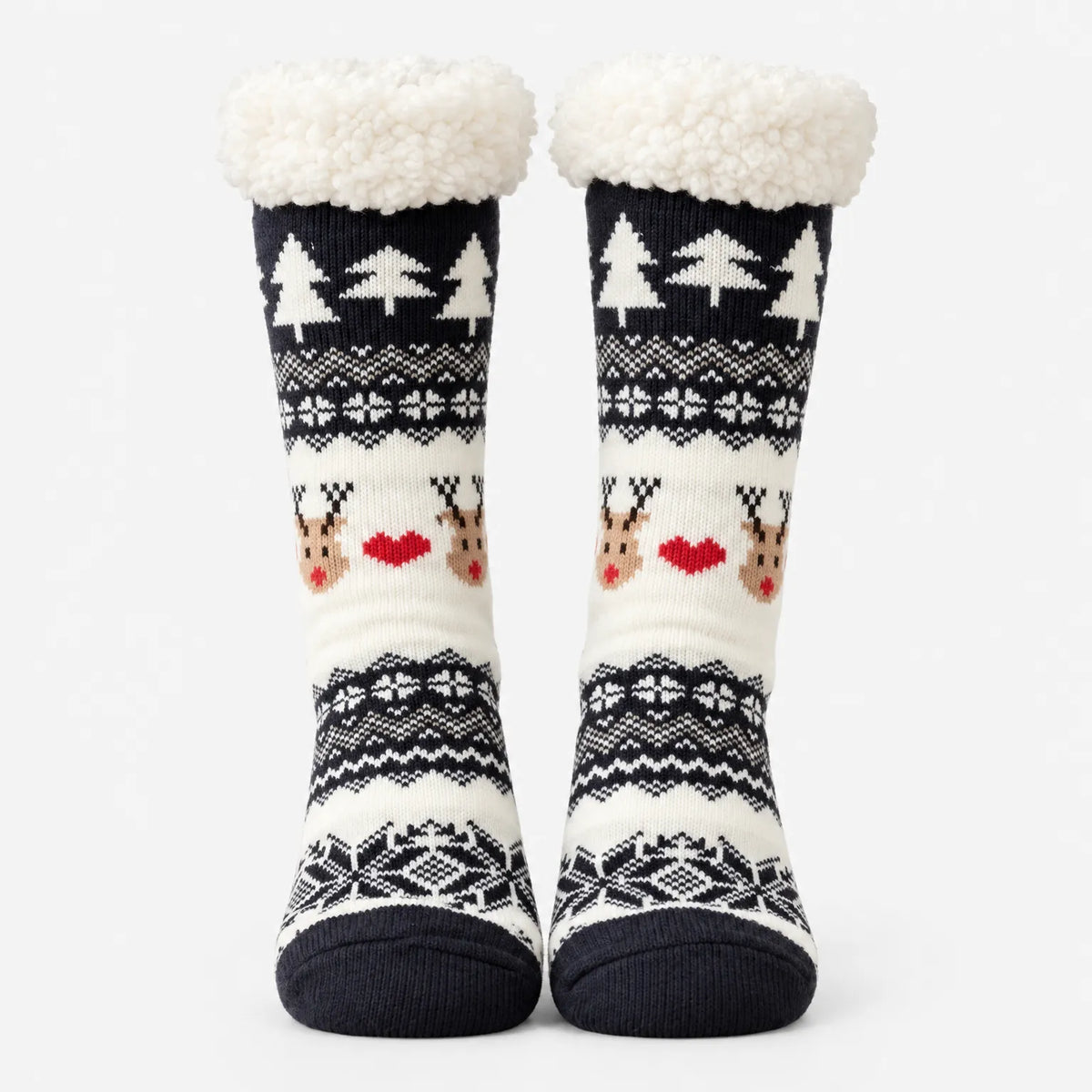 Thick Knit Winter Slipper Socks
