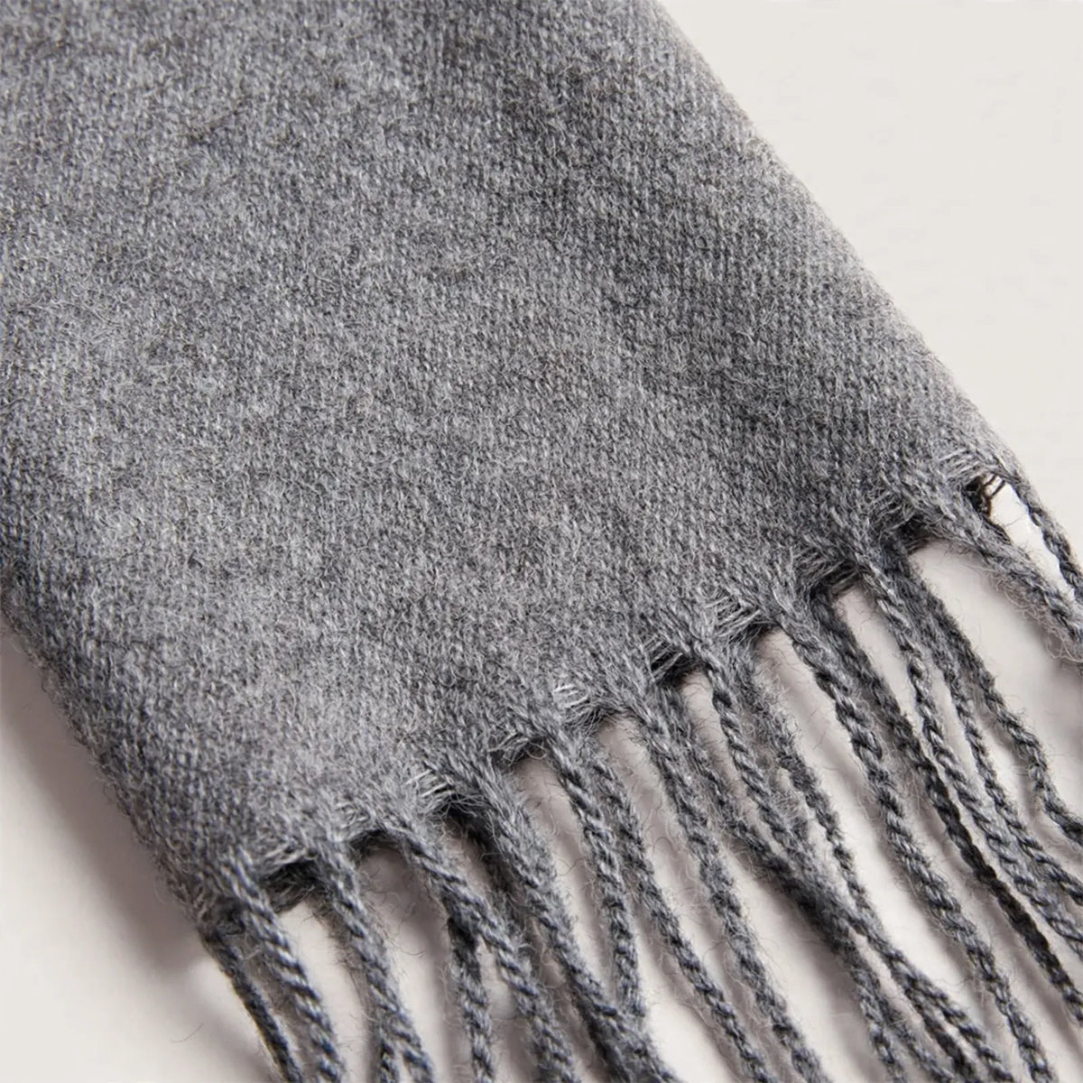 Thickened Solid Winter Fringe Scarf