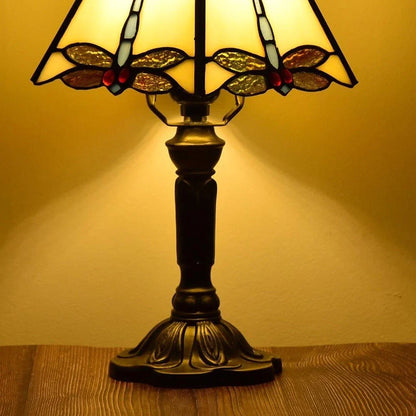 Tiffany Dragonfly Glass Table Lamp with Pagoda Shade | Zanvero