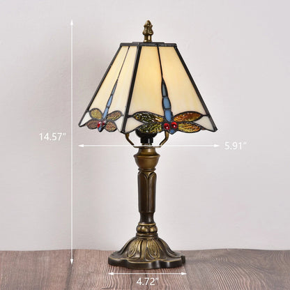 Tiffany Dragonfly Glass Table Lamp with Pagoda Shade | Zanvero