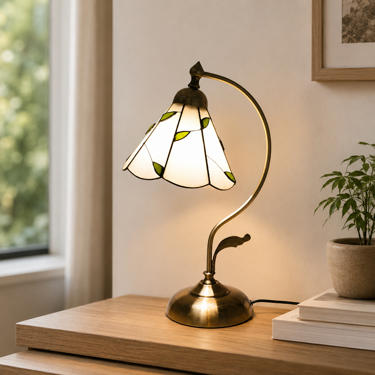 Tiffany Glass Dome Table Lamp Classic Style | Xelvoro