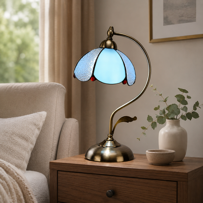 Tiffany Glass Dome Table Lamp Classic Style | Xelvoro