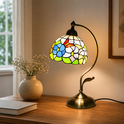 Tiffany Glass Dome Table Lamp Classic Style | Xelvoro