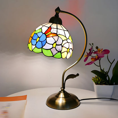 Tiffany Glass Dome Table Lamp Classic Style | Xelvoro