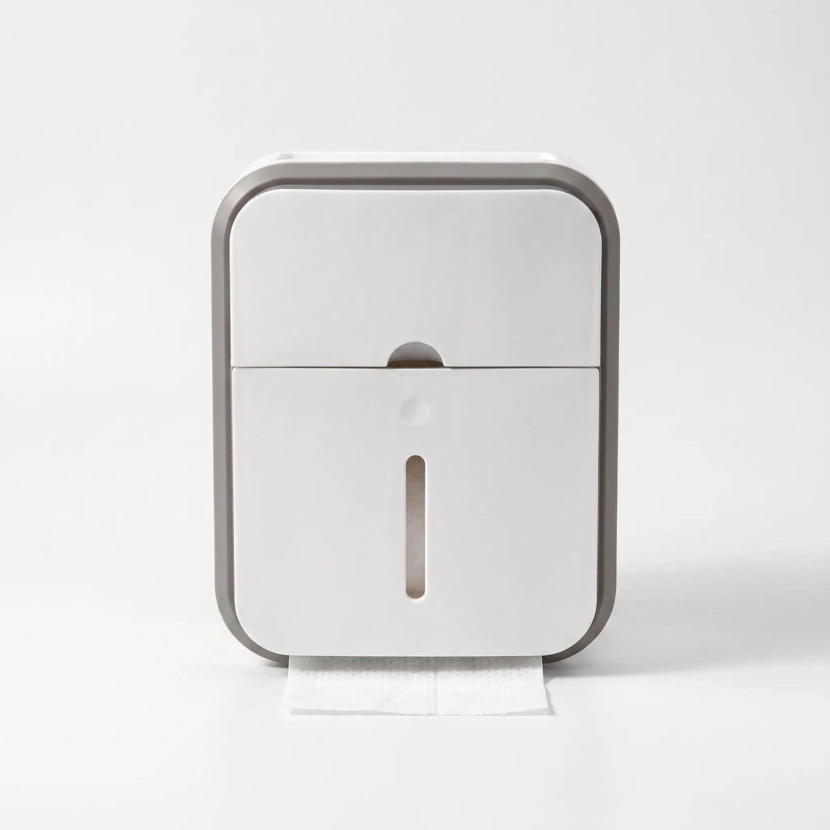 Toilet Paper Holder with Enclosed Storage Compartment