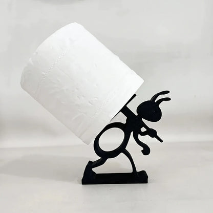 Toilet Paper Holder with Novelty Ant Design