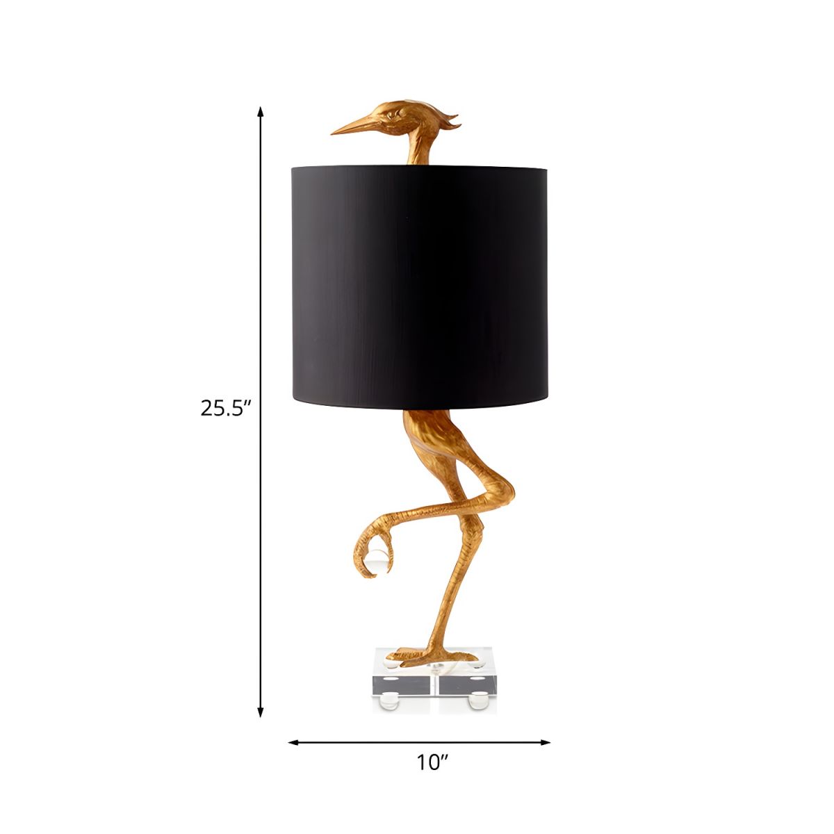 Traditional Table Lamp with Fabric Shade Gold Base | Melniro