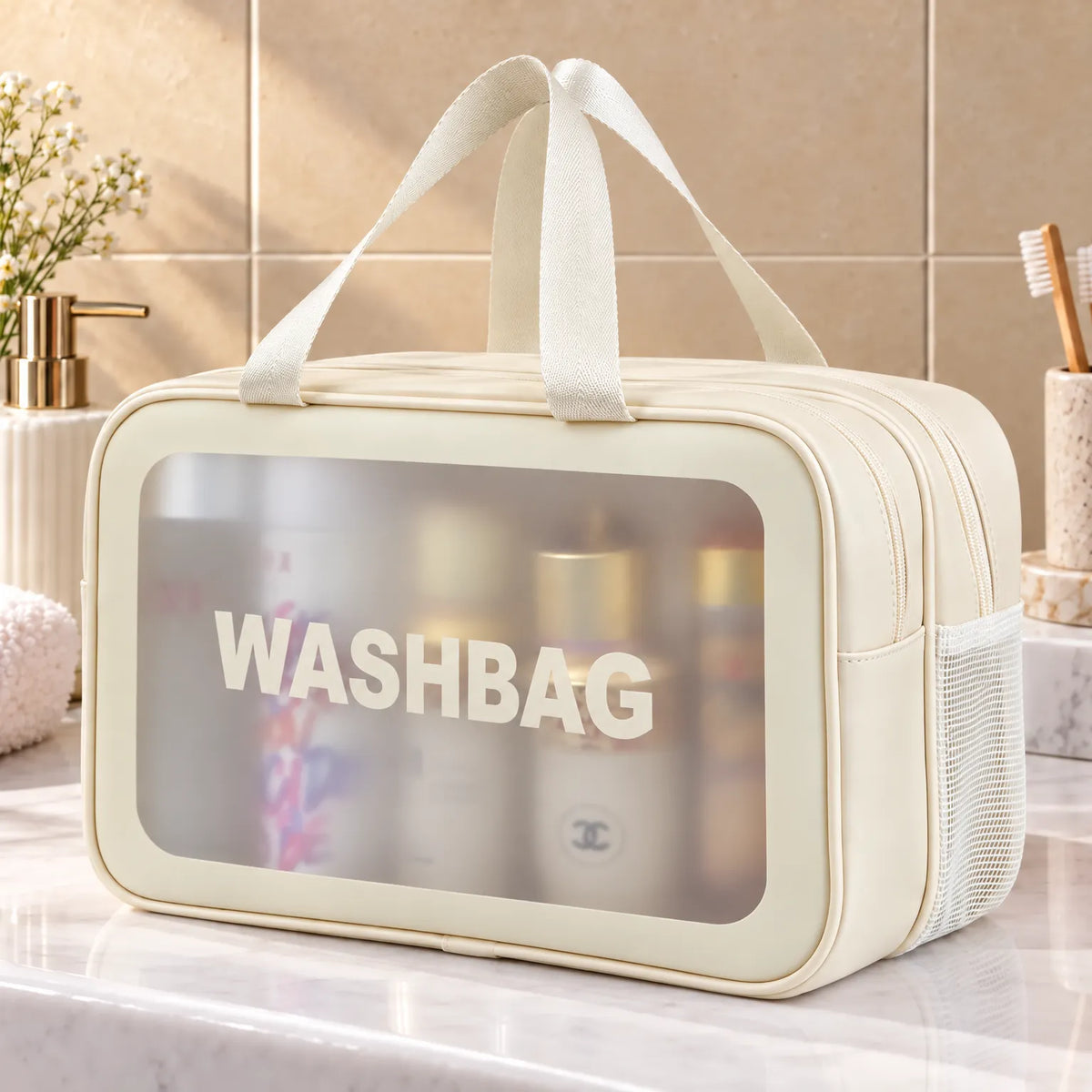 Transparent Travel Cosmetic Bag Organizer
