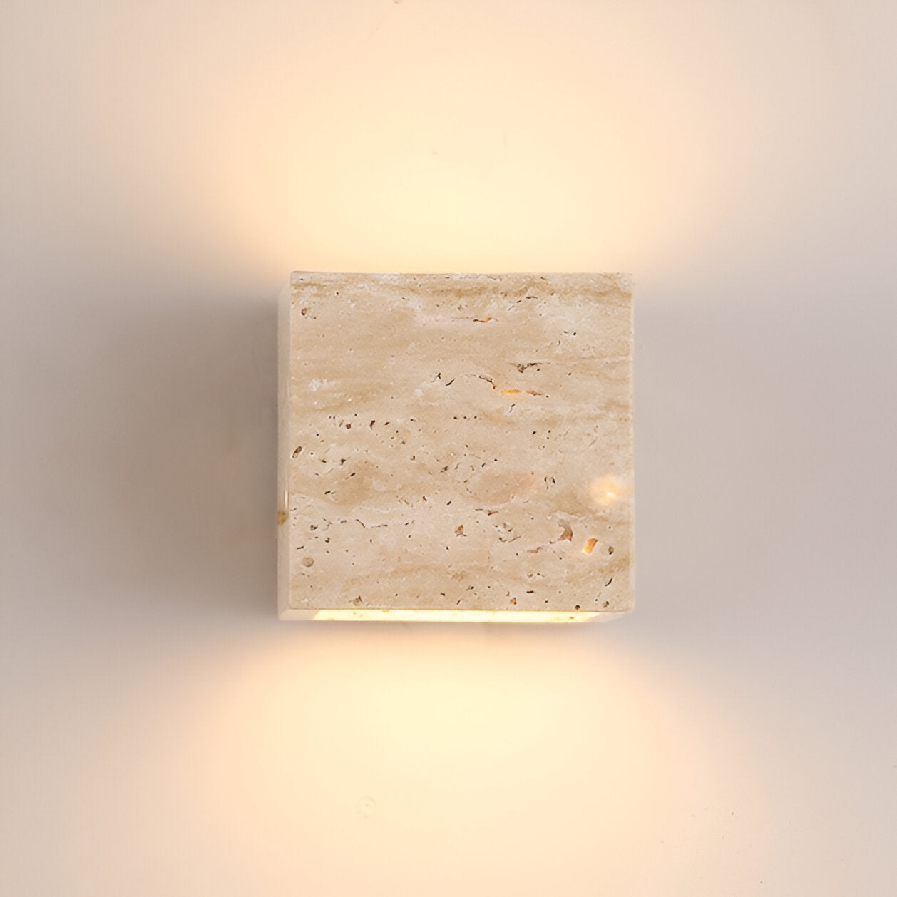 Travertine Stone Minimalist Outdoor Wall Light | Travora