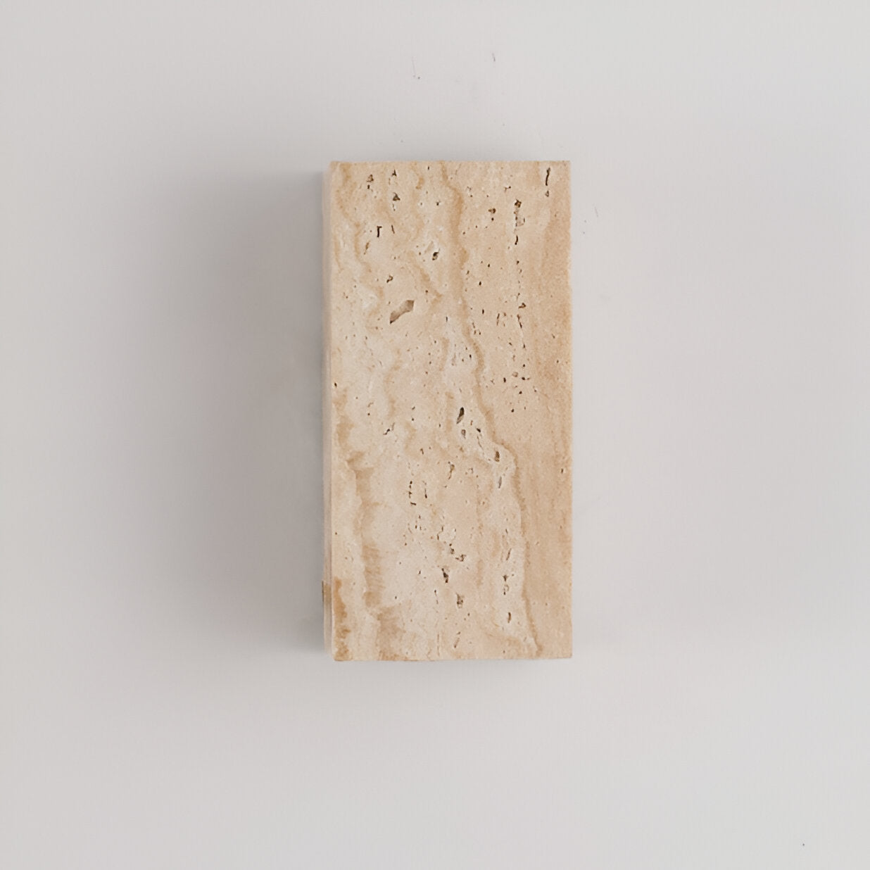 Travertine Stone Minimalist Outdoor Wall Light | Travora