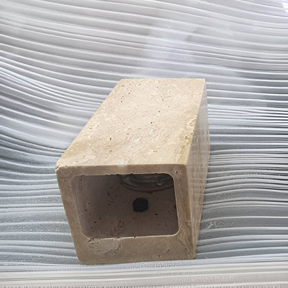 Travertine Stone Minimalist Outdoor Wall Light | Travora