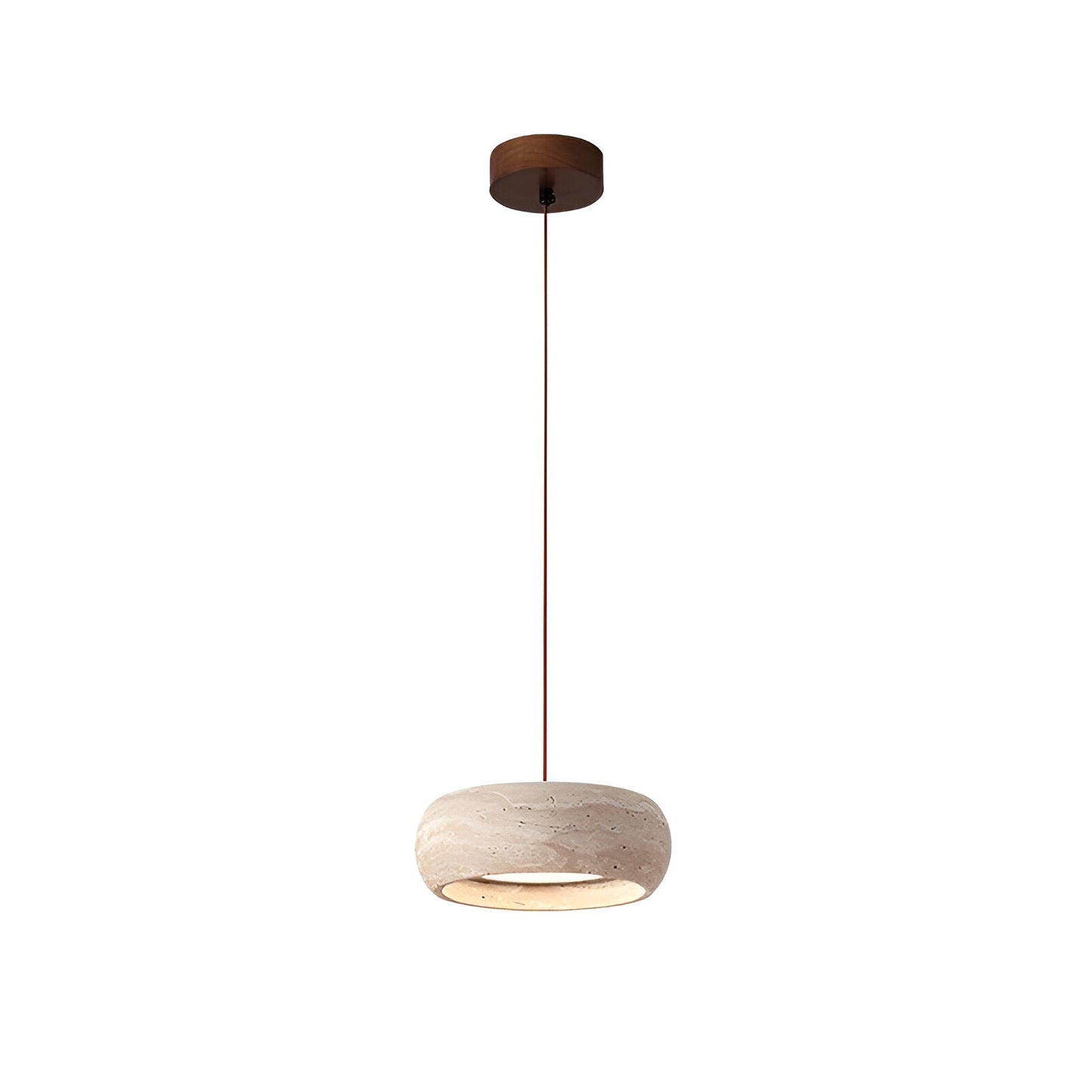 Travertine Stone Pendant Light in Wabi Sabi Style | Orynex