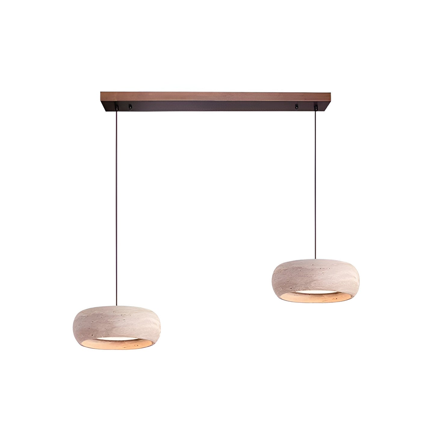 Travertine Stone Pendant Light in Wabi Sabi Style | Orynex