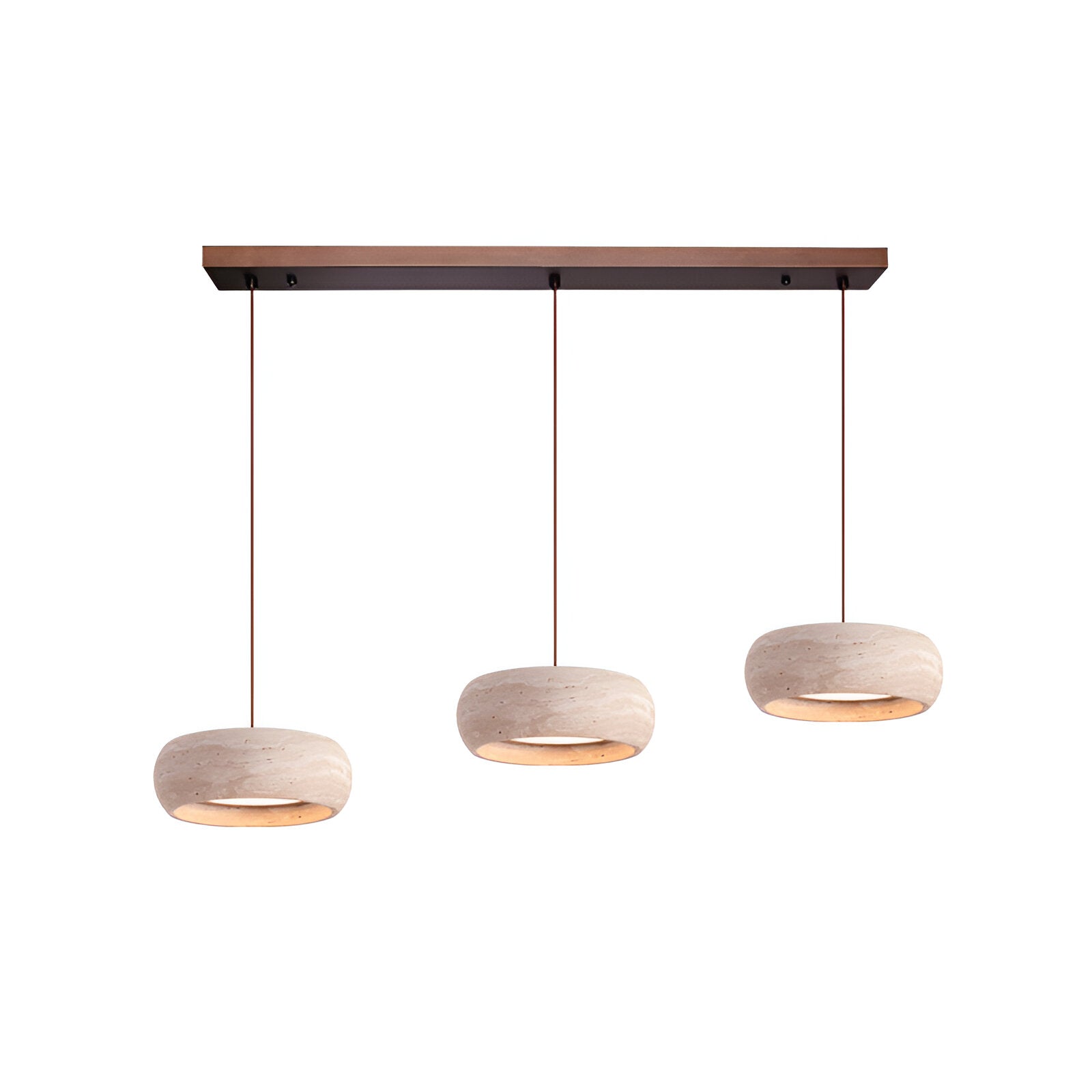 Travertine Stone Pendant Light in Wabi Sabi Style | Orynex