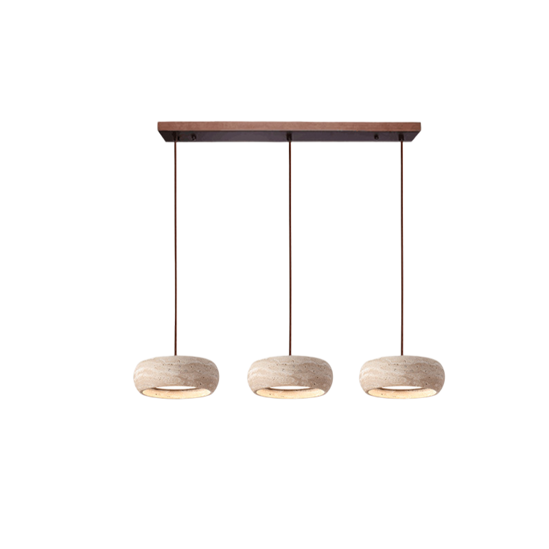 Travertine Stone Pendant Light in Wabi Sabi Style | Orynex
