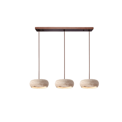 Travertine Stone Pendant Light in Wabi Sabi Style | Orynex