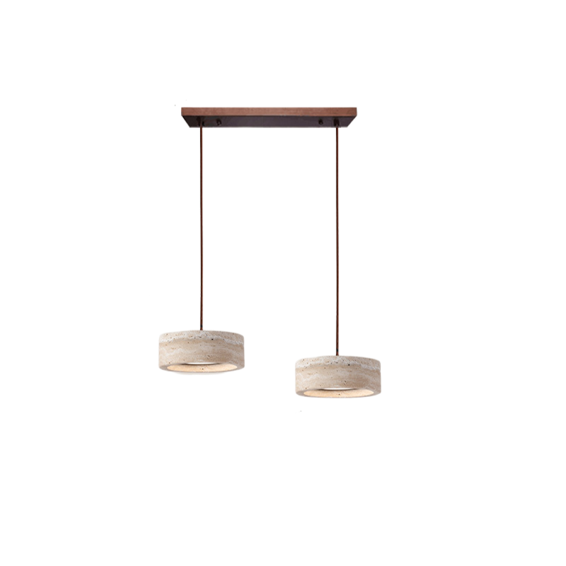 Travertine Stone Pendant Light in Wabi Sabi Style | Orynex