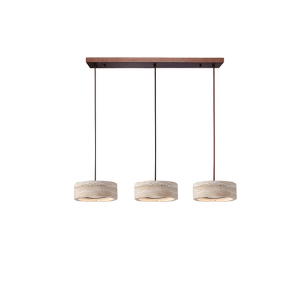 Travertine Stone Pendant Light in Wabi Sabi Style | Orynex