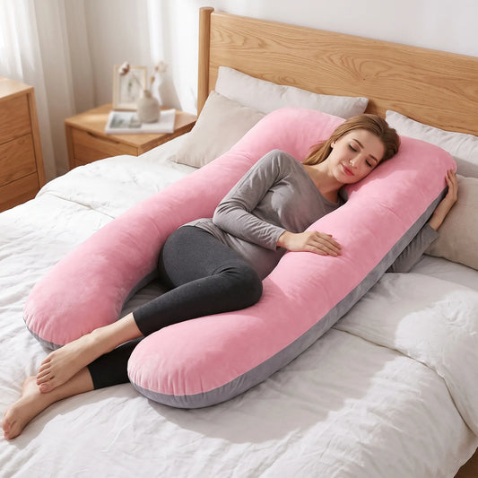 U-Shaped Contoured Pregnancy Body Pillow