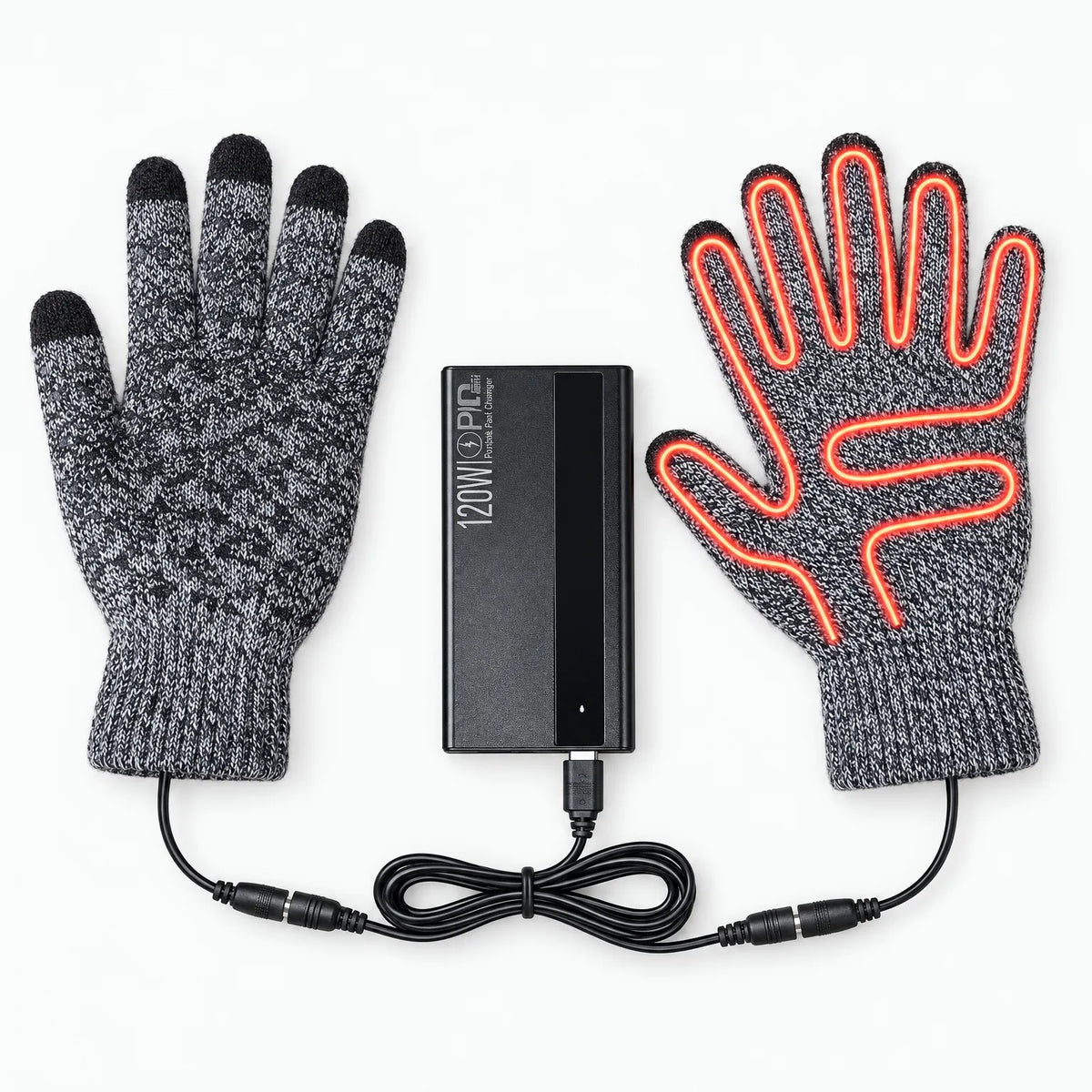 USB Heated Full Finger Cycling Gloves
