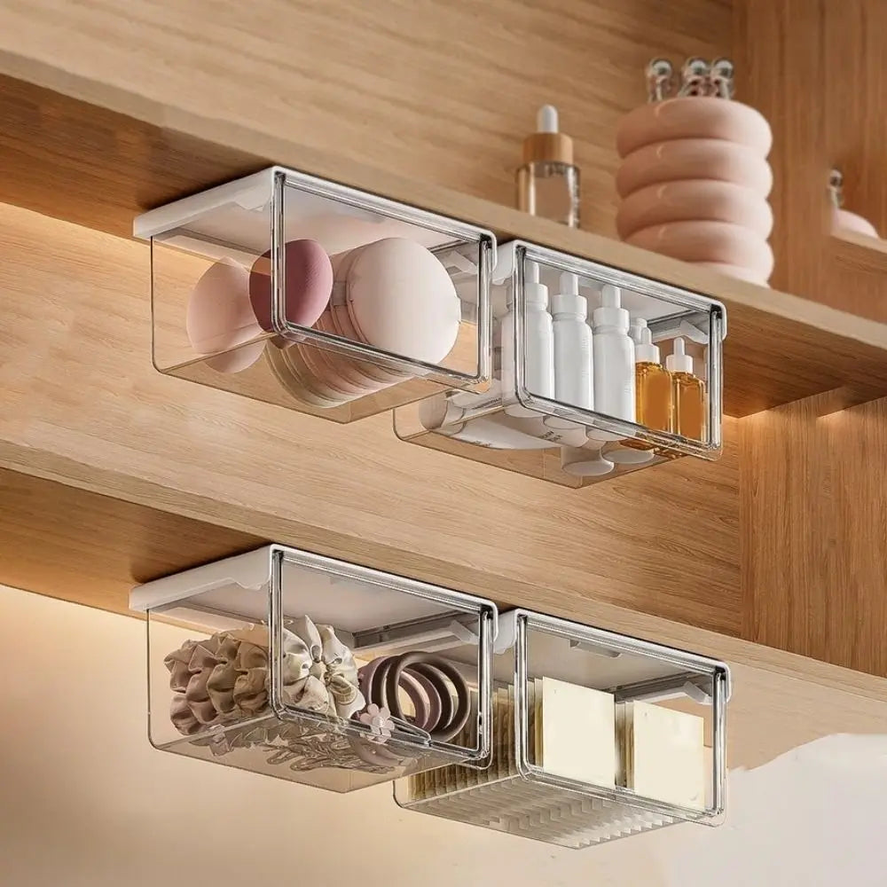 Under Cabinet Makeup Storage Drawer