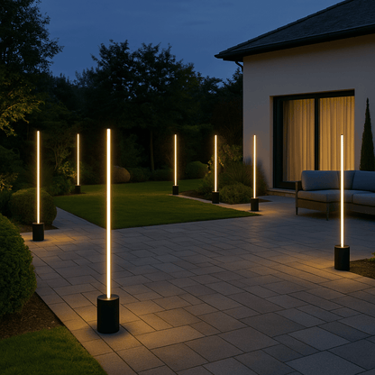 Vertical Stainless Steel LED Lawn Light Outdoor | Lamibra
