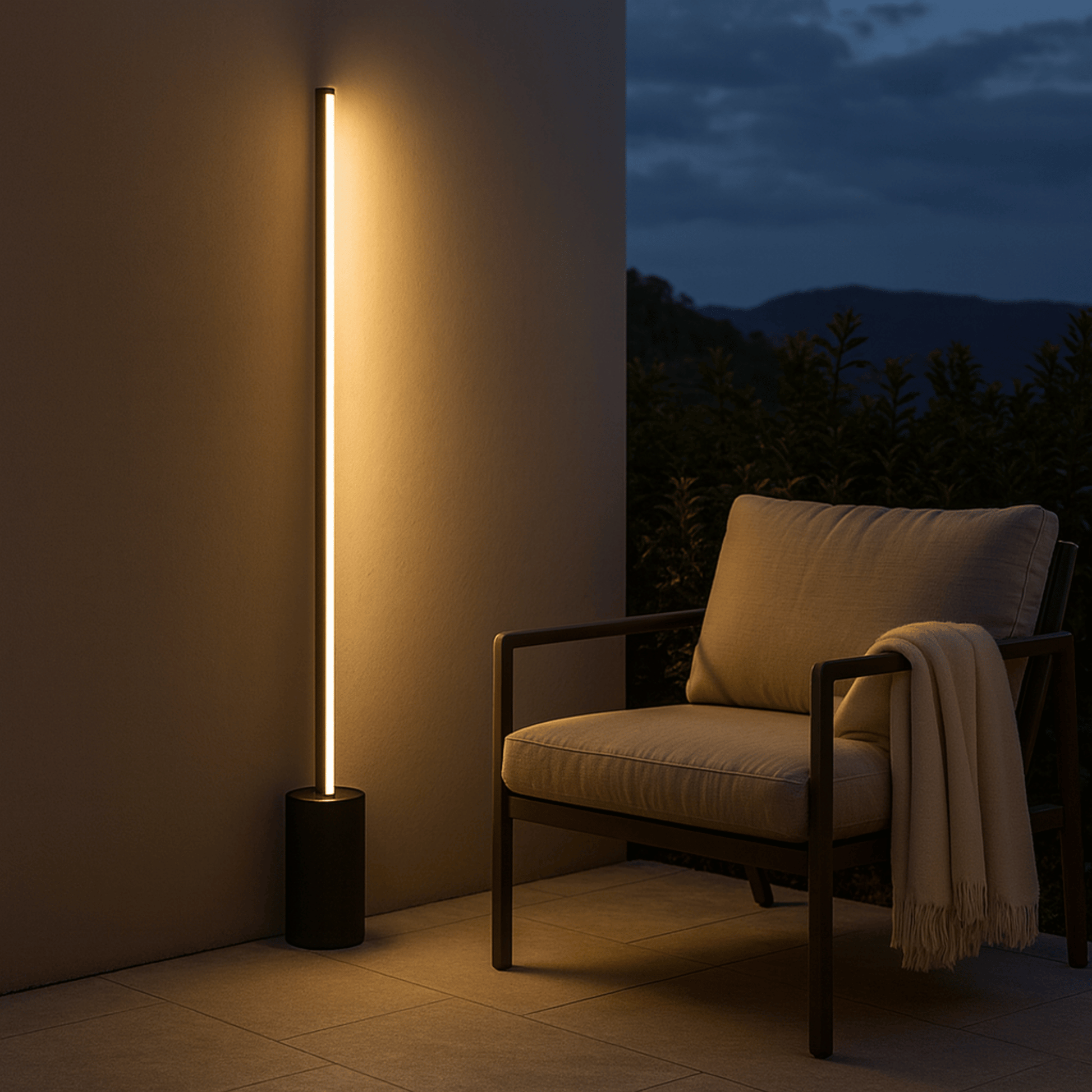 Vertical Stainless Steel LED Lawn Light Outdoor | Lamibra