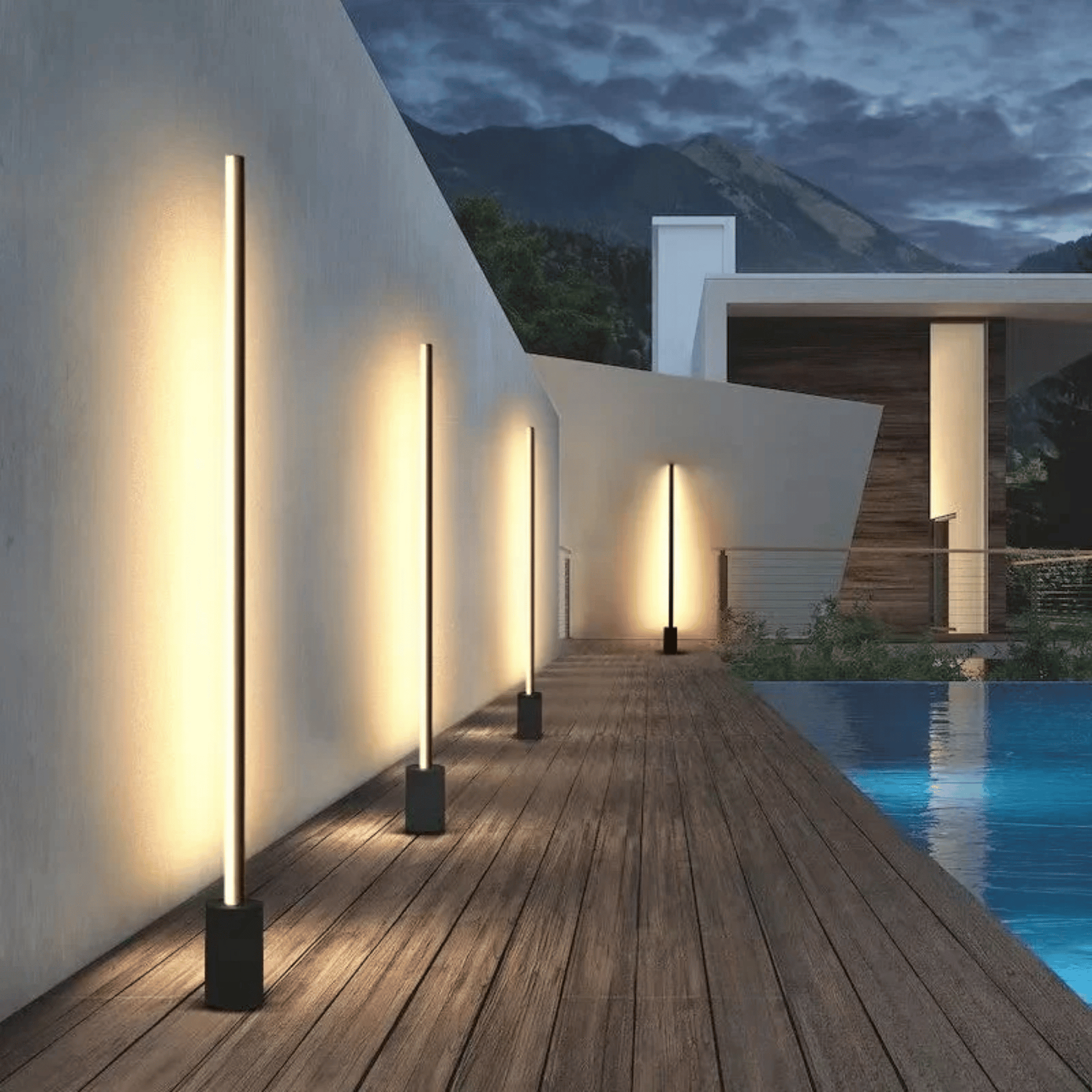 Vertical Stainless Steel LED Lawn Light Outdoor | Lamibra
