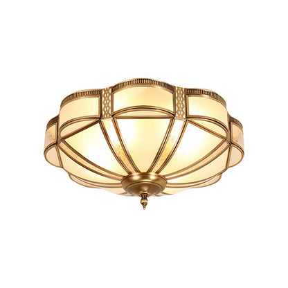 Vintage Frosted Glass Flush Mount Ceiling Light | Lumorin