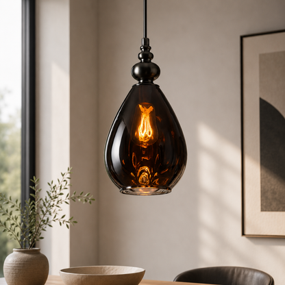Vintage Glass Shade Pendant Light for Indoor Spaces | Aurevok