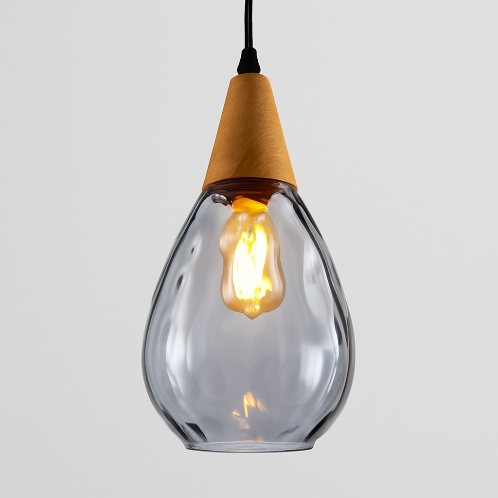 Vintage Glass Shade Pendant Light for Indoor Spaces | Aurevok
