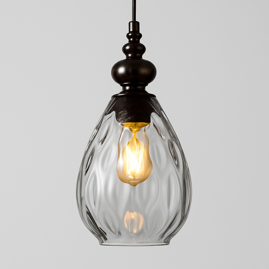 Vintage Glass Shade Pendant Light for Indoor Spaces | Aurevok