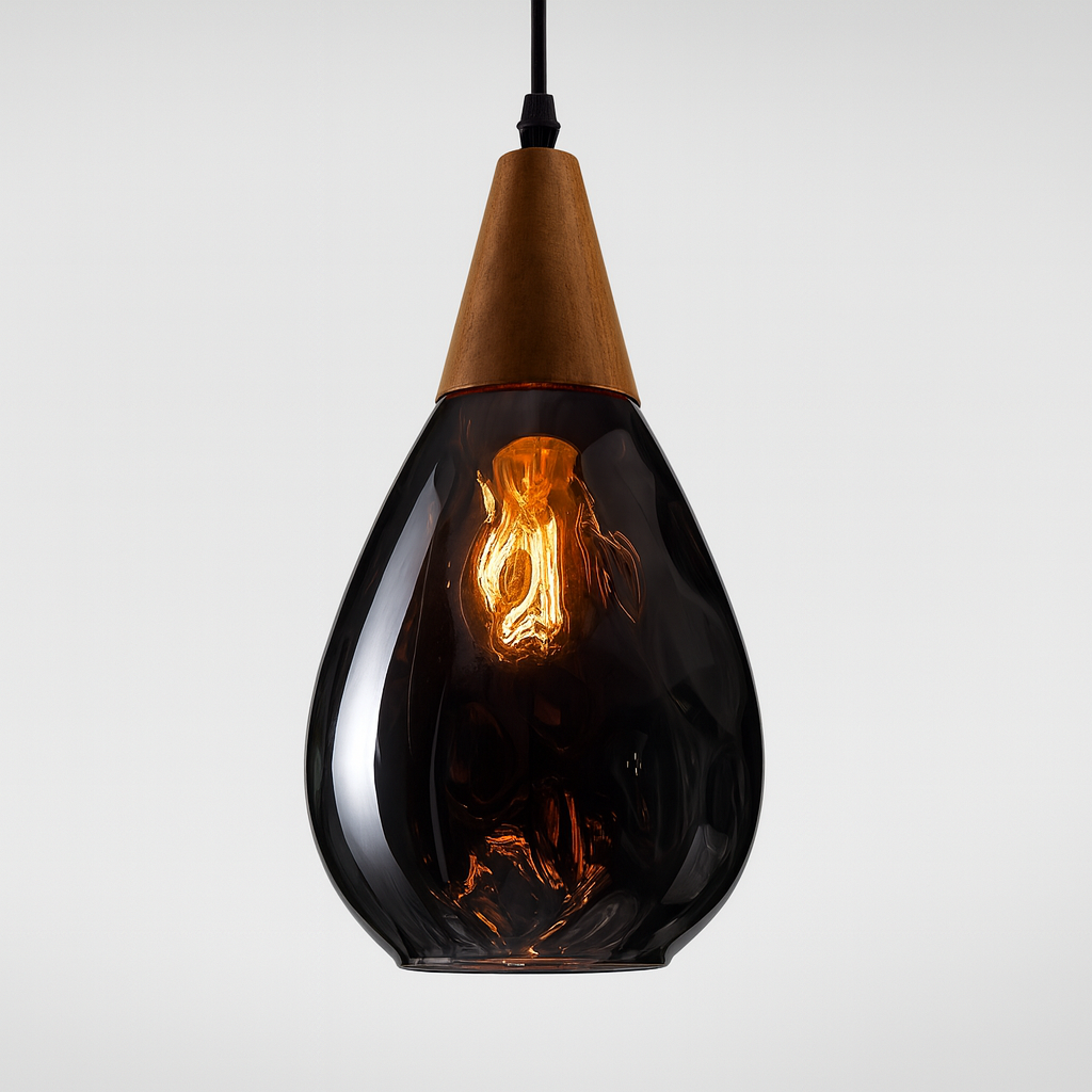 Vintage Glass Shade Pendant Light for Indoor Spaces | Aurevok